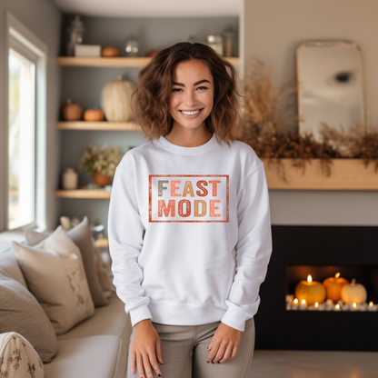 Feast Mode Thanksgiving Unisex Heavy Blend™ Crewneck Sweatshirt Gilden