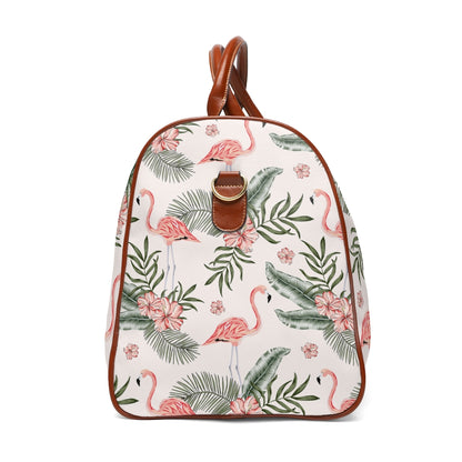 Tropical Flamingo Waterproof Travel Bag