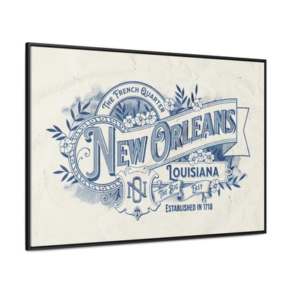 New Orleans The Big Easy Gallery Canvas Wraps, Horizontal Frame