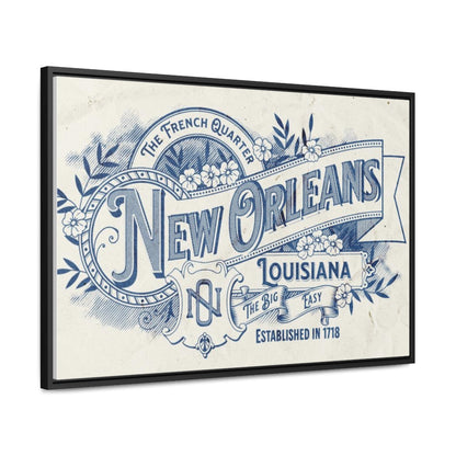 New Orleans The Big Easy Gallery Canvas Wraps, Horizontal Frame