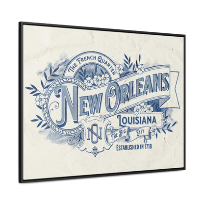 New Orleans The Big Easy Gallery Canvas Wraps, Horizontal Frame