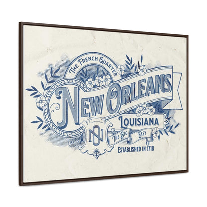 New Orleans The Big Easy Gallery Canvas Wraps, Horizontal Frame