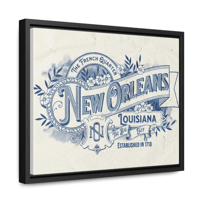 New Orleans The Big Easy Gallery Canvas Wraps, Horizontal Frame