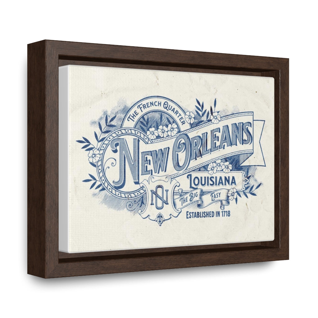 New Orleans The Big Easy Gallery Canvas Wraps, Horizontal Frame