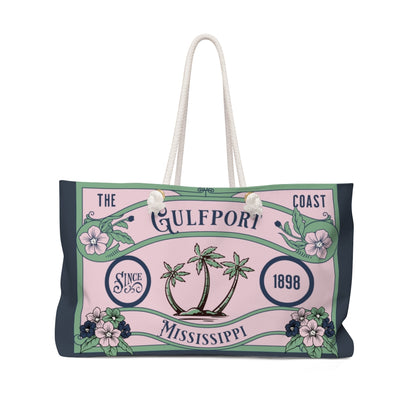 Gulfport Mississippi Weekender Beach Bag