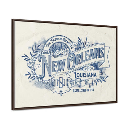 New Orleans The Big Easy Gallery Canvas Wraps, Horizontal Frame