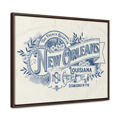 New Orleans The Big Easy Gallery Canvas Wraps, Horizontal Frame