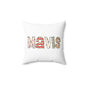 Personalized Letters Vintage Design Square Throw Pillow