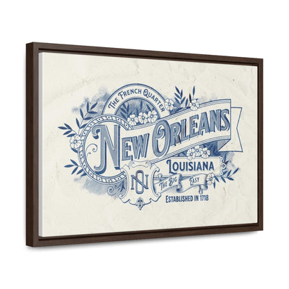 New Orleans The Big Easy Gallery Canvas Wraps, Horizontal Frame