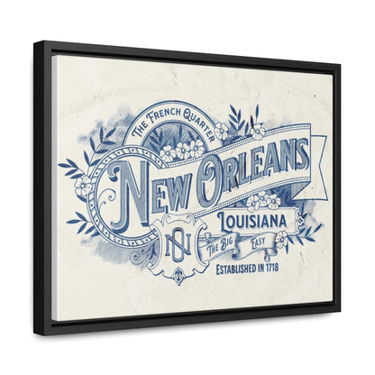 New Orleans The Big Easy Gallery Canvas Wraps, Horizontal Frame