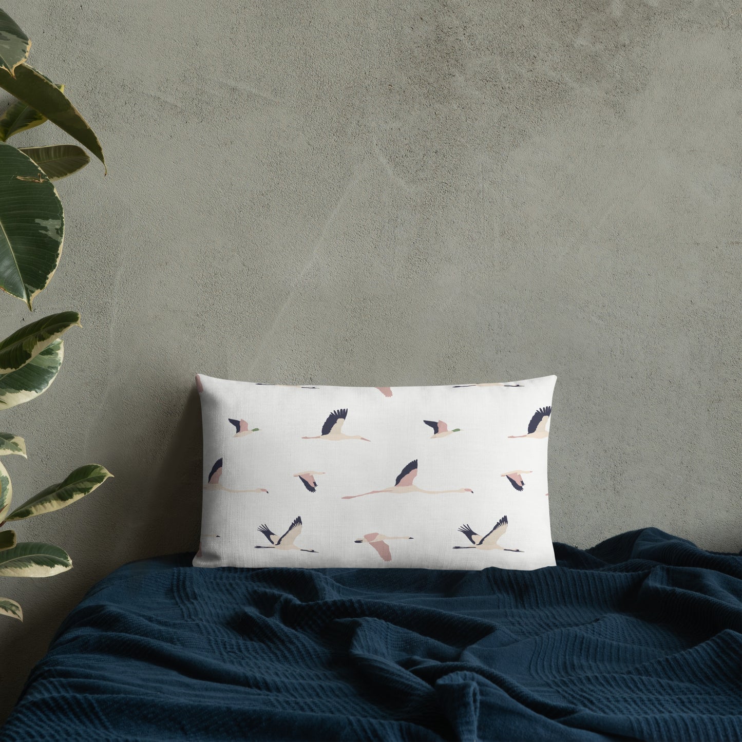 Geese Pattern Premium Throw Pillow