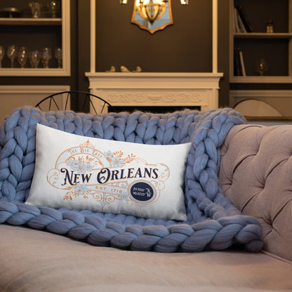 New Orleans LA Premium Throw Pillow