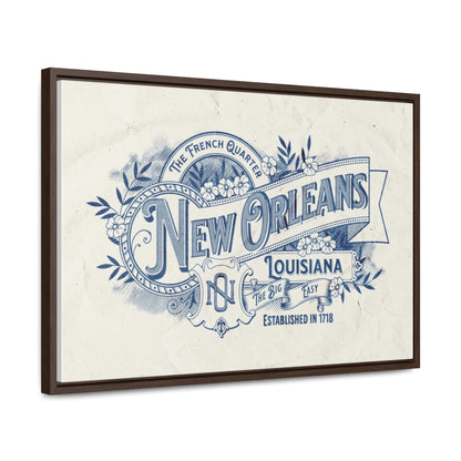 New Orleans The Big Easy Gallery Canvas Wraps, Horizontal Frame