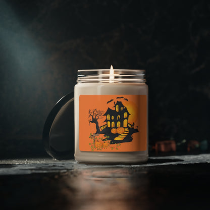 Haunted House Halloween Candle