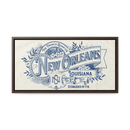 New Orleans The Big Easy Gallery Canvas Wraps, Horizontal Frame